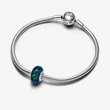 Kép 3/5 - Pandora Opálfényű zöld  muránói üveg charm - 791691C04