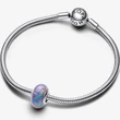 Kép 3/5 - Pandora opálfényű bíbor muránói charm - 791691C05