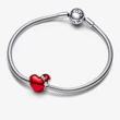 Kép 3/5 - Pandora metál piros karácsonyi szív charm - 792336C01