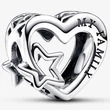 Kép 1/5 - Pandora áttört szív és csillag charm - 792829C00