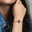 Kép 4/5 - Pandora kék csiszolt muránói üveg charm - 792984C00