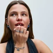 Kép 5/5 - Pandora ME bíbor csakra szív mini függő - 793042C04