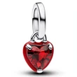 Kép 1/5 - Pandora piros csakra szív mini függő  - 793042C05