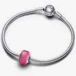 Kép 3/5 - Pandora rózsaszín mini muránói üveg charm - 793107C00