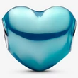 Kép 2/5 - Pandora égkék szív charm - 793337C06