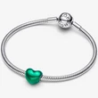 Kép 3/5 - Pandora zöld szív charm - 793337C07