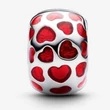 Kép 2/5 - Pandora Szívek kerek klip charm - 793679C01