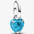 Kép 1/5 - Pandora türkizszínű szív mini függő charm - 793827C01