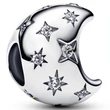 Kép 1/4 - Pandora ezüst félhold csillagokkal charm - 794254C01