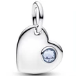 Kép 1/4 - Pandora kék köves ezüst szív függő - 794295C03