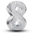Kép 2/5 - Pandora texturált végtelen jel charm  - 794523C00
