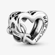 Kép 1/4 - Pandora "Love You Mum" végtelen szív charm - 798825C00
