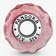 Kép 4/4 - Pandora hullámos rózsaszín muránói üveg charm - 798872C00