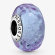 Kép 1/4 - Pandora hullámos levendula muránói üveg charm - 798875C00