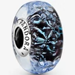 Kép 1/4 - Pandora hullámzó sötétkék óceán muránói charm - 798938C00