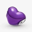 Kép 4/5 - Pandora metál hatású lila szív charm - 793337C01