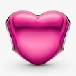 Kép 2/5 - Pandora fémes rózsaszín szív charm - 793337C03