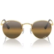 Kép 2/4 - Ray-Ban napszemüveg - RB3447-001/G5 - Round Metal