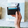 Kép 2/4 - Stackers férfi fekete színű névjegykártyatartó  - 75405