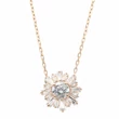 Kép 1/3 - Swarovski rozé arany napsugár nyaklánc - 5492264