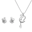 Kép 2/3 - Swarovski Iconic Swan nyaklánc és fülbevaló szett - 5660597