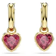 Kép 2/5 - Swarovski Chroma függő szív karika fülbevaló - 5689647