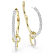 Kép 3/5 - Swarovski Dextera karika fülbevaló - 5738201