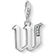 Kép 1/2 - Thomas Sabo "W" betű charm - 1603-643-21