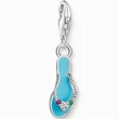 Kép 1/3 - Thomas Sabo türkiz papucs charm - 2025-914-7