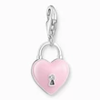 Kép 1/3 - Thomas Sabo rózsaszín szív lakat charm - 2071-691-9