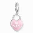 Kép 2/3 - Thomas Sabo rózsaszín szív lakat charm - 2071-691-9