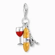 Kép 1/2 - Thomas Sabo vörösbor & bagett & Eiffel torony charm - 2078-390-7