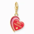 Kép 1/3 - Thomas Sabo "Best Friend" feliratos arany szív charm - 2117-427-10
