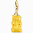 Kép 1/4 - Thomas Sabo x HARIBO sárga gumimaci charm aranyozott karabinerrel - 2184-413-4