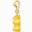 Kép 2/4 - Thomas Sabo x HARIBO sárga gumimaci charm aranyozott karabinerrel - 2184-413-4