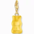 Kép 3/4 - Thomas Sabo x HARIBO sárga gumimaci charm aranyozott karabinerrel - 2184-413-4