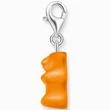 Kép 2/4 - Thomas Sabo x HARIBO narancssárga gumimaci charm ezüst karabinerrel - 2185-017-8