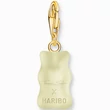 Kép 3/4 - Thomas Sabo x HARIBO fehér gumimaci charm aranyozott karabinerrel - 2188-413-14