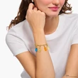 Kép 4/4 - Thomas Sabo x HARIBO fehér gumimaci charm aranyozott karabinerrel - 2188-413-14