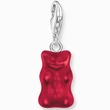 Kép 1/4 - Thomas Sabo x HARIBO piros gumimaci charm ezüst karabinerrel - 2189-017-10