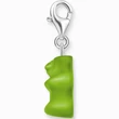 Kép 2/4 - Thomas Sabo x HARIBO zöld gumimaci charm ezüst karabinerrel - 2191-017-6