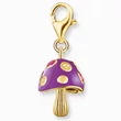 Kép 2/2 - Thomas Sabo aranyozott színes légyölő galóca charm - 2211-471-7