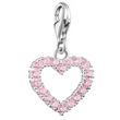 Kép 1/3 - Thomas Sabo Rózsaszín cirkónia köves szív charm - 2241-051-9