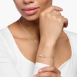 Kép 2/2 - Thomas Sabo rózsaszín köves karkötő - A2018-051-9-L19V