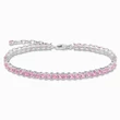 Kép 1/2 - Thomas Sabo tenisz karkötő rózsaszín kövekkel - A2029-051-9-L19V