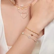 Kép 2/2 - Thomas Sabo ezüst végtelen & szív & peace karlánc - A2039-051-14-L19V