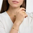 Kép 2/3 - Thomas Sabo karkötő zöld és fehér kövekkel - A2059-971-7-L19V
