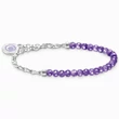 Kép 1/2 - Thomas Sabo Charmista Coin ezüst karkötő ametiszttel - A2130-007-13-L15V
