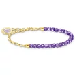 Kép 1/2 - Thomas Sabo Charmista Coin aranyozott és ametiszt karkötő - A2130-427-13-L15V