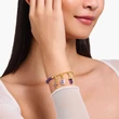 Kép 2/2 - Thomas Sabo Charmista Coin aranyozott és ametiszt karkötő - A2130-427-13-L15V